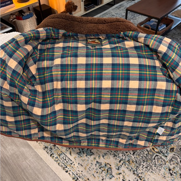 Kiel James Patrick Great Moose Sherpa Fleece Jacket Plaid Lined Unisex XS - Picture 5 of 5